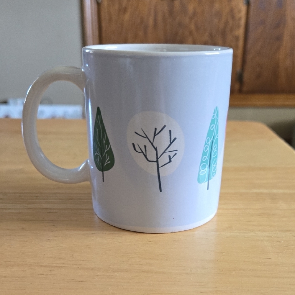 Tree Design White Mug